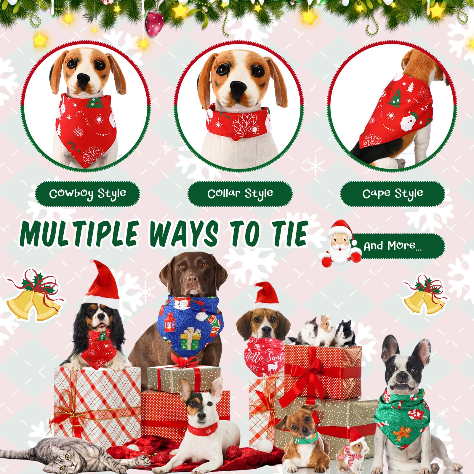 Ylinge holiday kerchief showcases daily wear and photo moments with pets