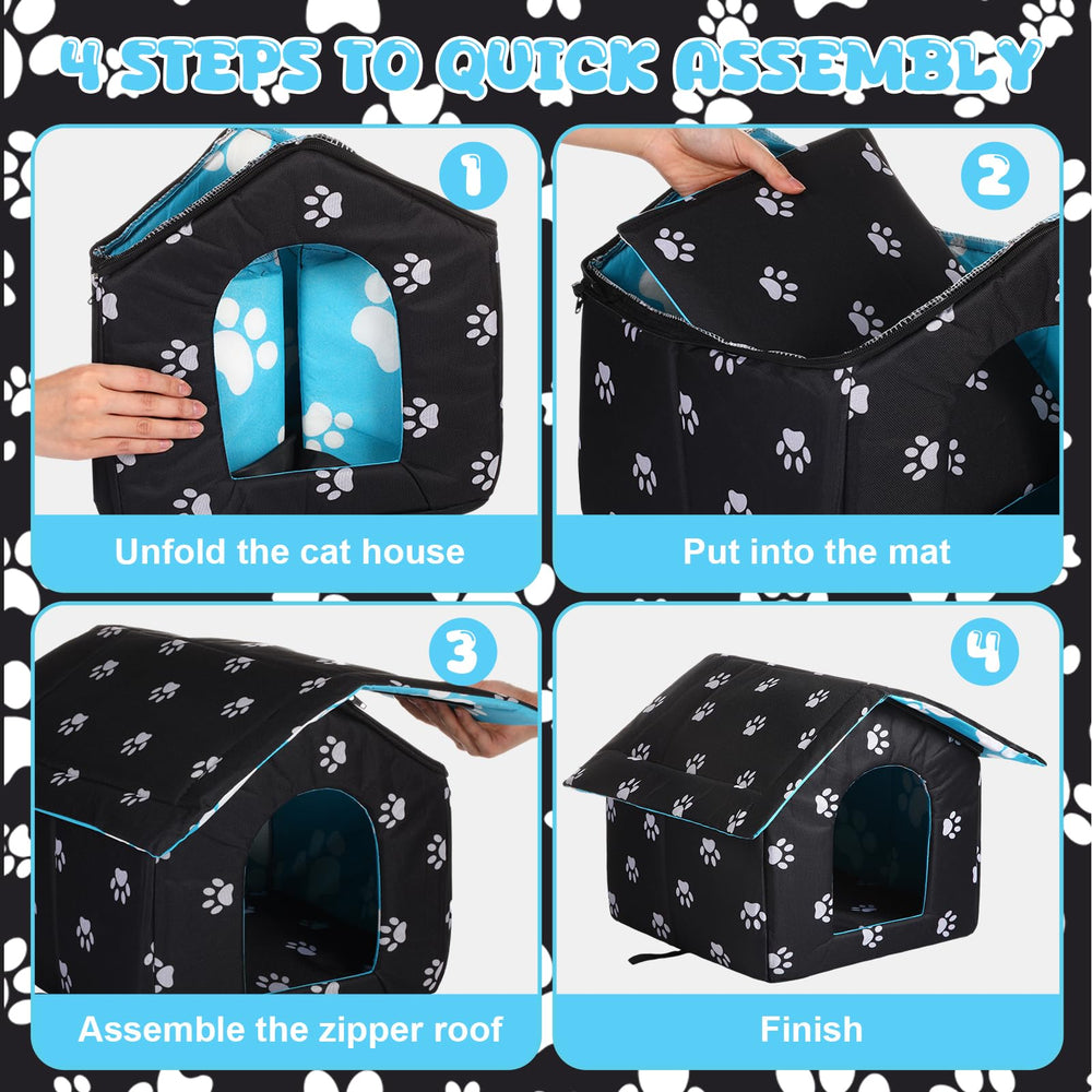 Ylinge self-heating pet bed ready for cozy naps.