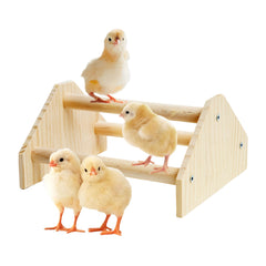 YLSURNY chicken perch wood detail highlights natural pine material.