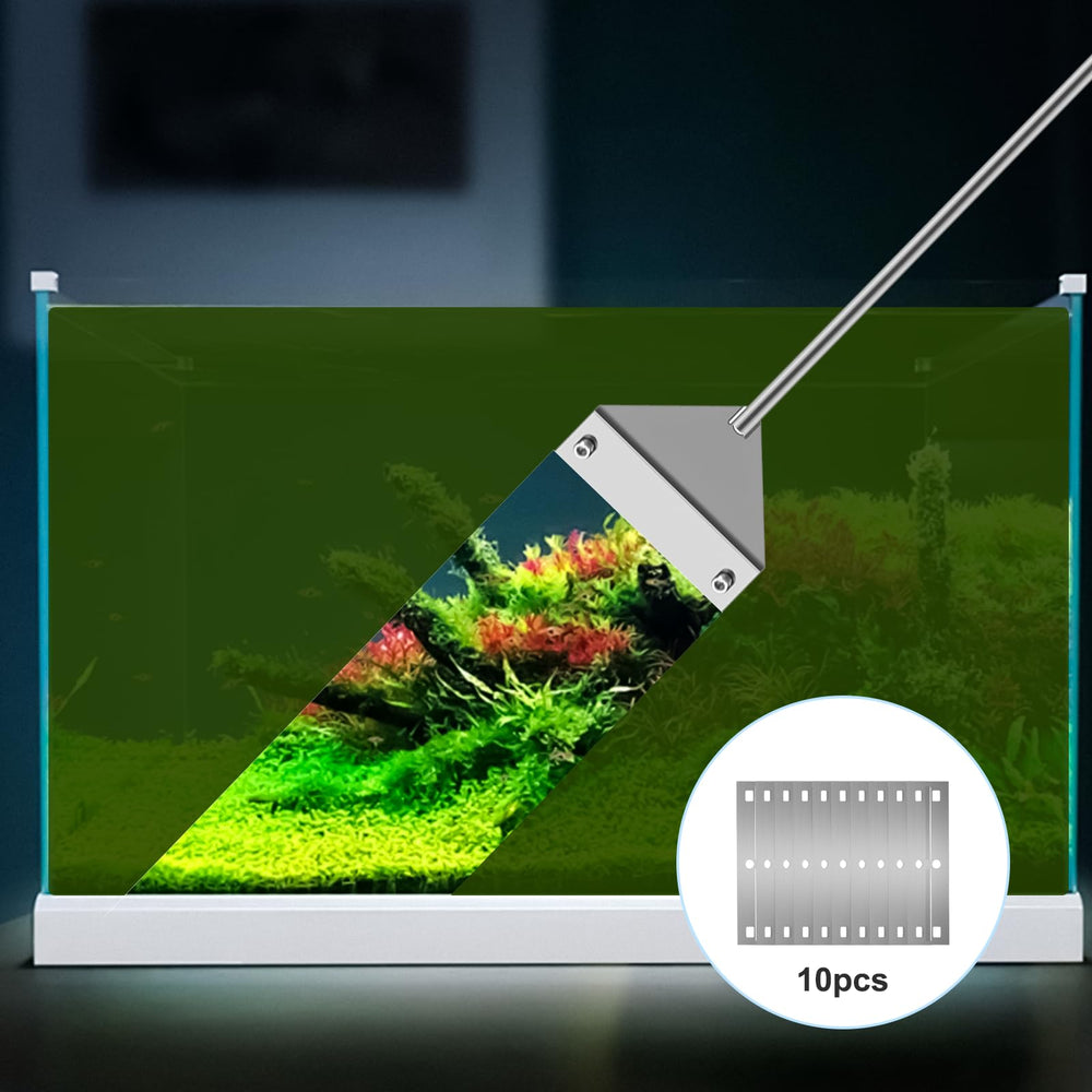 Ymiueip replaceable blades extend tool life for stubborn algae removal.