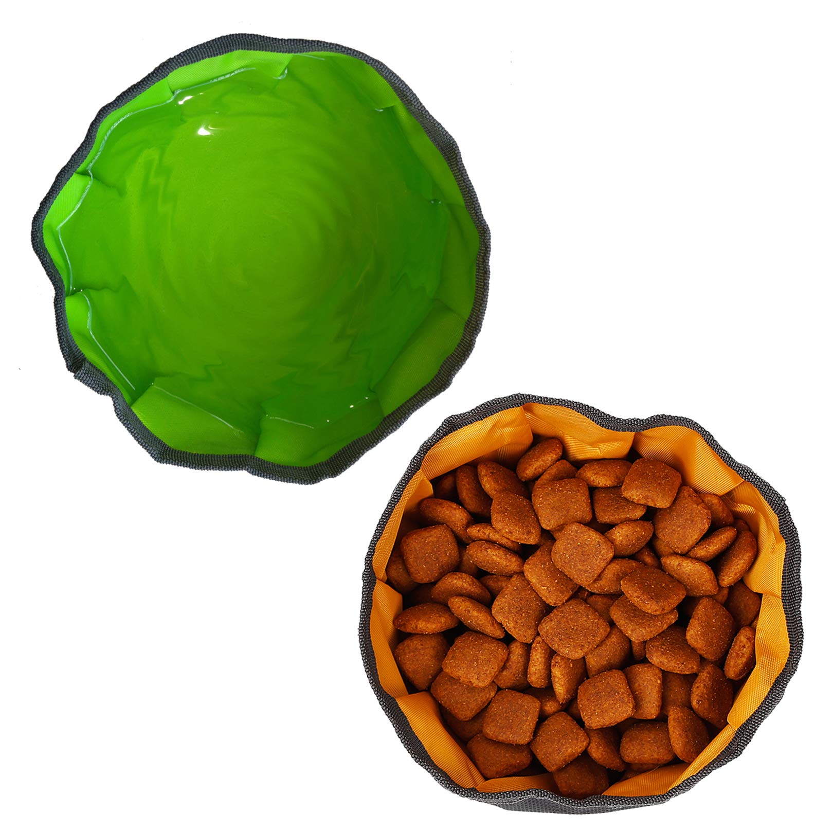 YMETECH bowls size 7.3 inches diameter, ample for medium to large dogs.