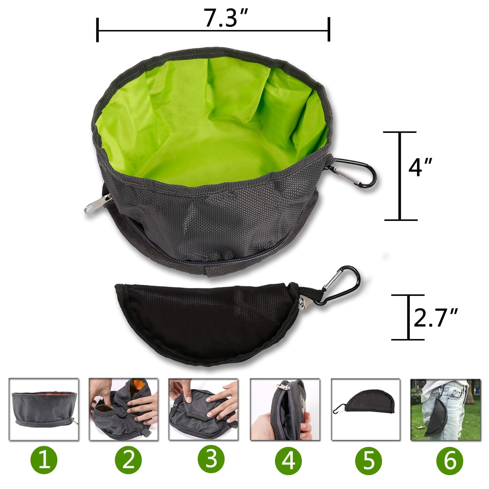 YMETECH bowls in use on a hiking trail for convenient hydration.