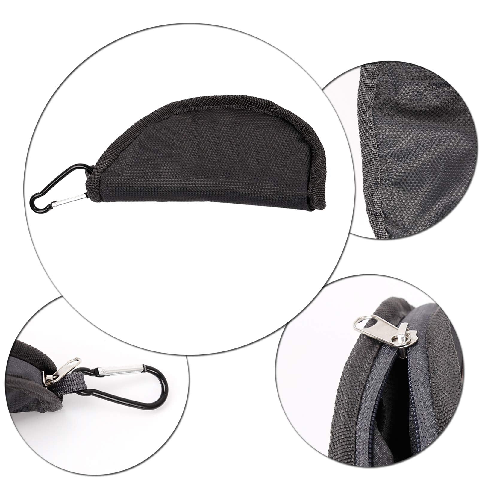 YMETECH bowls with carabiner clip attached to a backpack for quick access.
