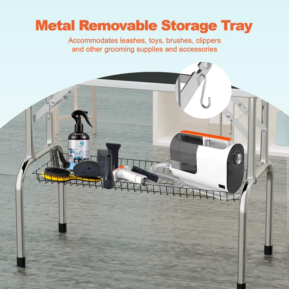 ynhunreth mesh tray and storage shelf organizing brushes and clippers