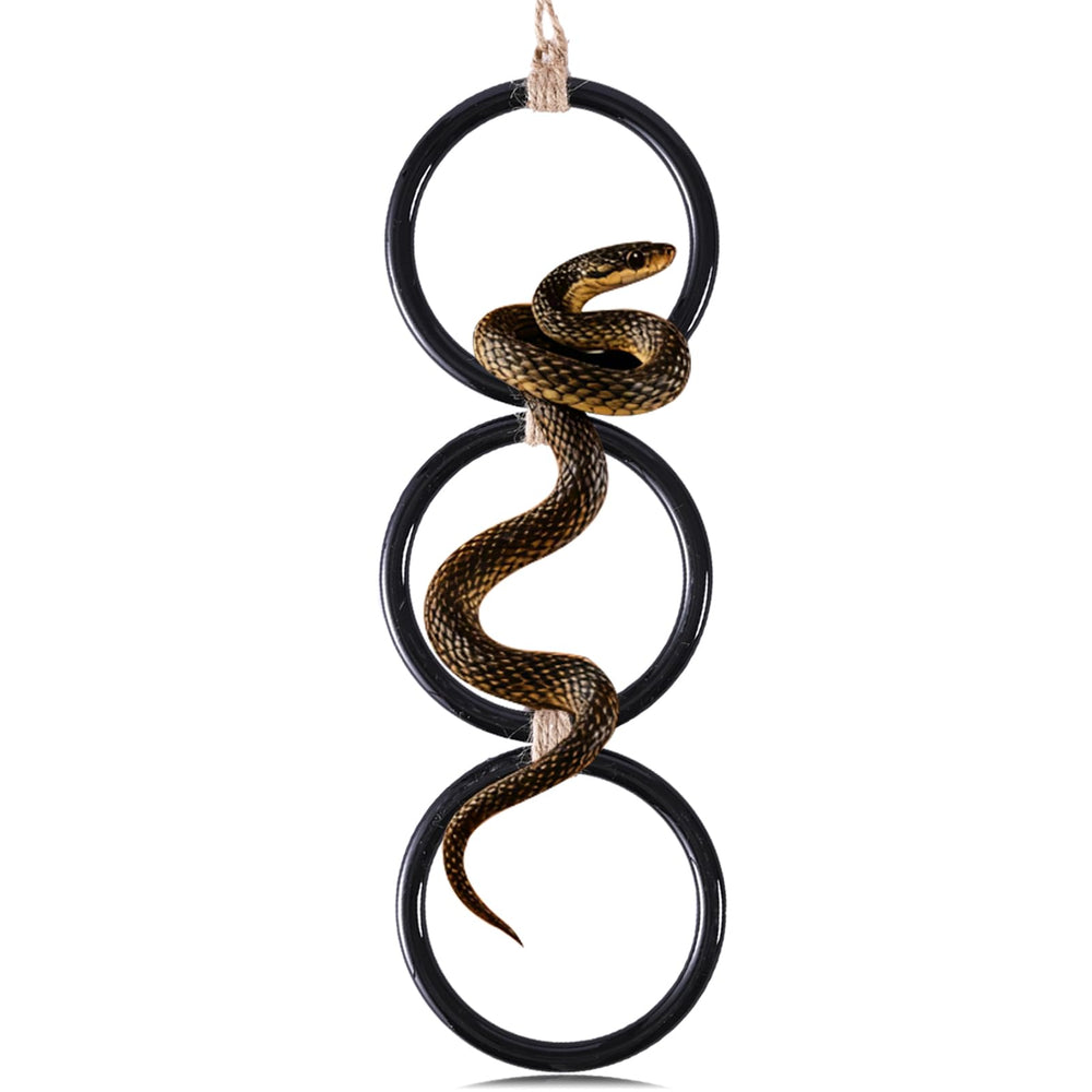 YNSHOUNA snake enrichment rings assembly showing interlocking paths for active climbing enrichment