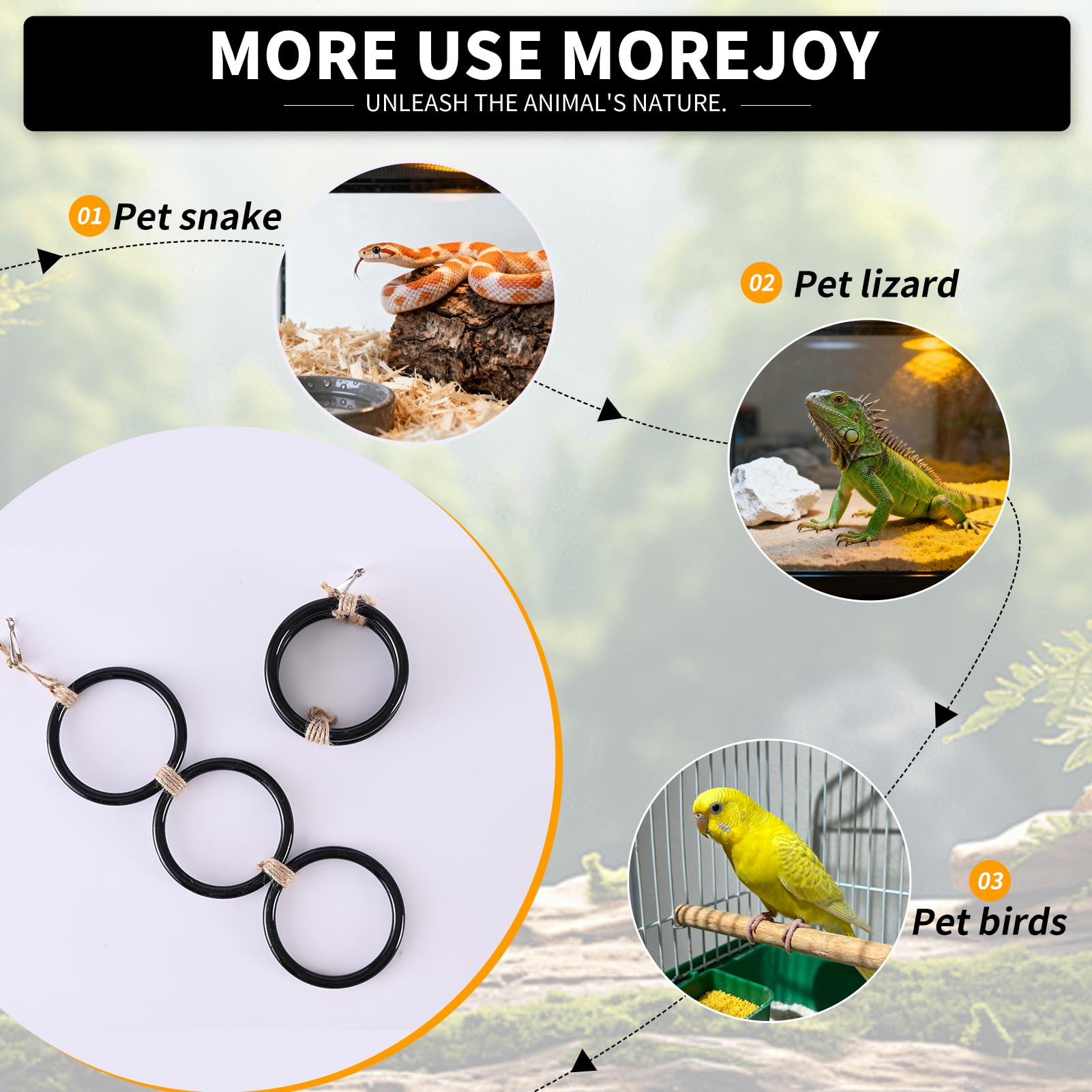 YNSHOUNA stainless hooks mesh lid closeup demonstrating strength for enclosure attachment