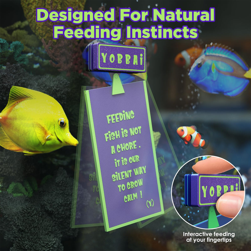 YOBBAI Seaweed Clip multi-species shown in a diverse tank