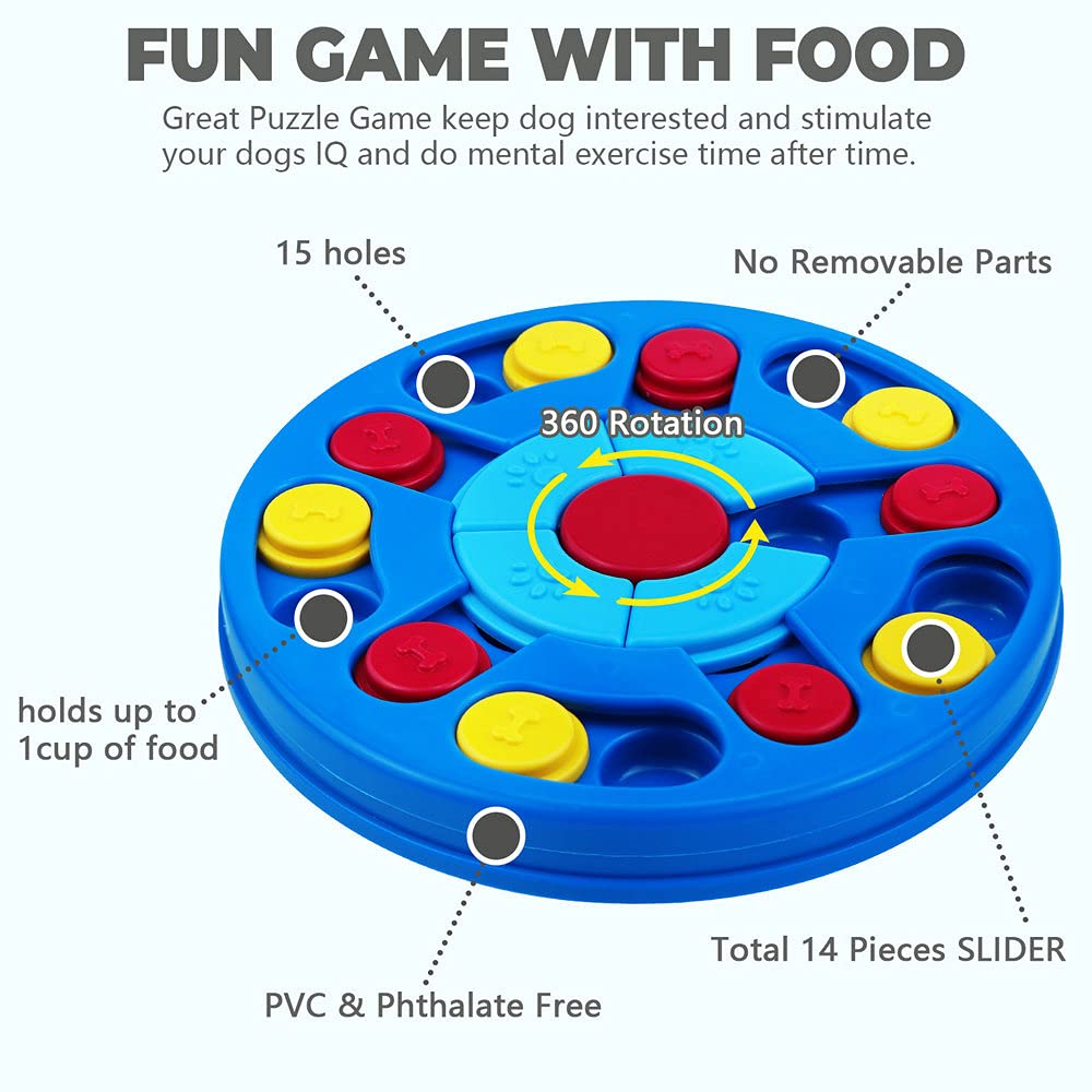 Yoboeew puzzle toy Level 1-3 play action engages puppy curiosity