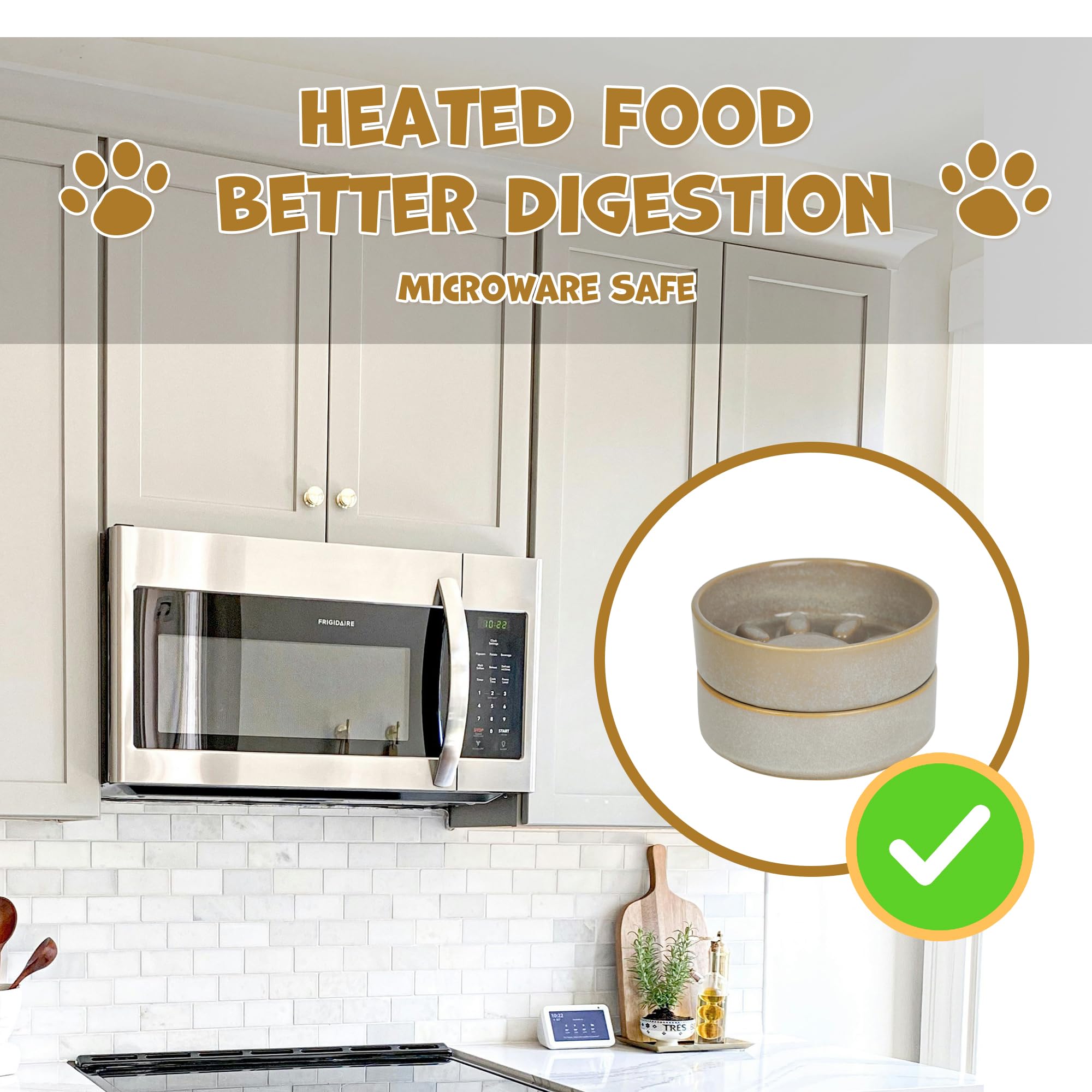YOBRO paw-ridge slow-feeder set combines style with practical feeding.