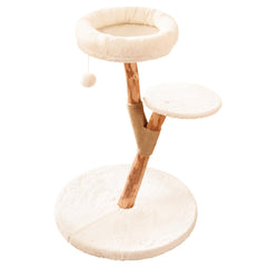 YOCAN cat-tree-tower base offers a stable footprint ideal for apartments