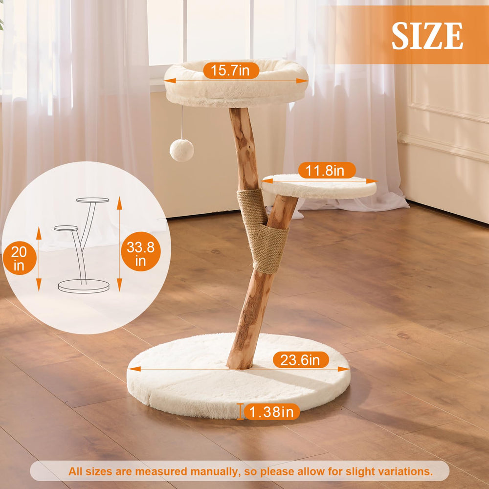 YOCAN cat-tree-tower hanging ball toy encourages indoor play and exercise