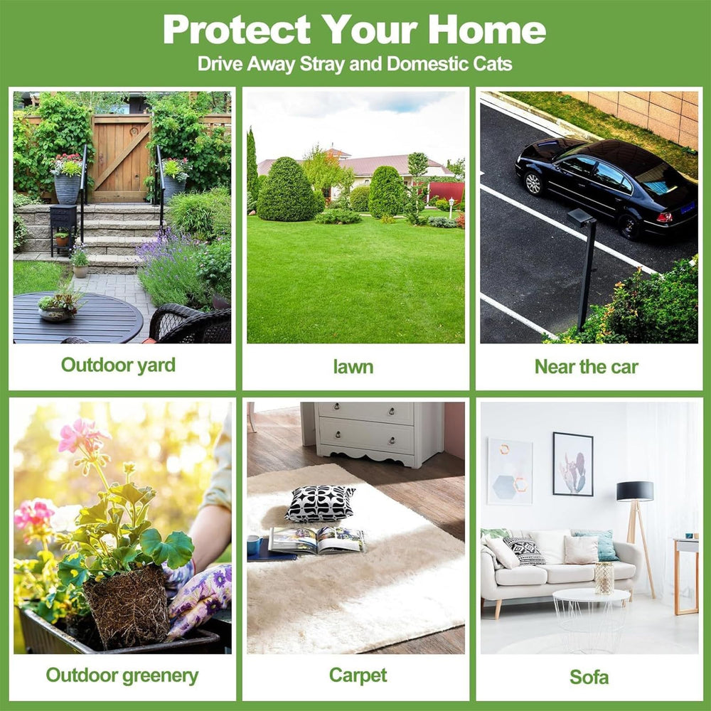 Yocisku cat repellent outdoor garden protection deters digging and plant damage.