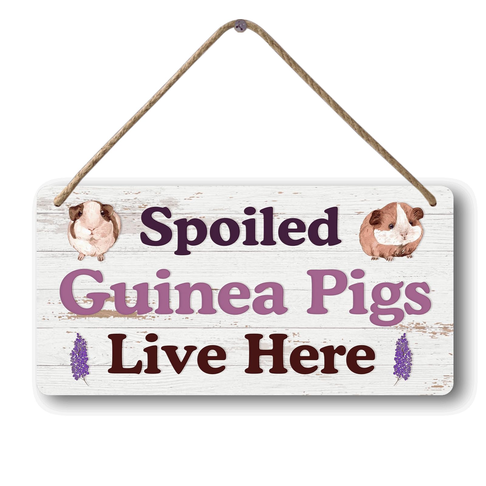 Yoecod big hamster ball hideout sign front view for guinea pig cage decor and personalization.
