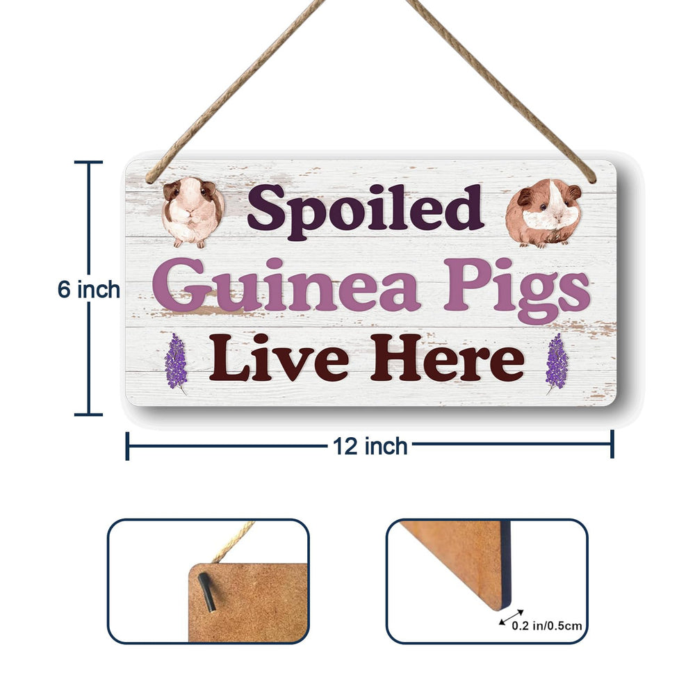 Yoecod sign side view highlights durable wood and crisp print for long-term use.