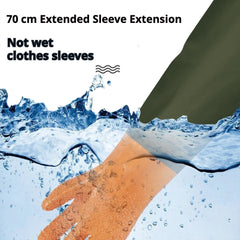 YOFANG elastic cuffs prevent slipping and keep hands dry during baths.