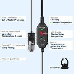 YOFOTHS external controller and long cord enables hands-free temperature adjustment.
