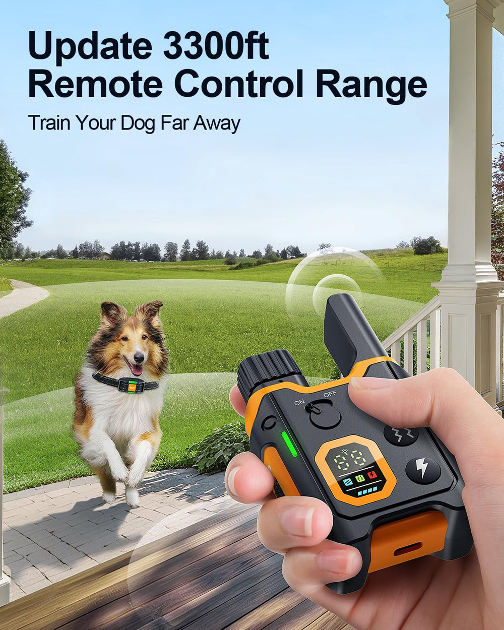YOGAL 3300 ft range remote enables outdoor recalls