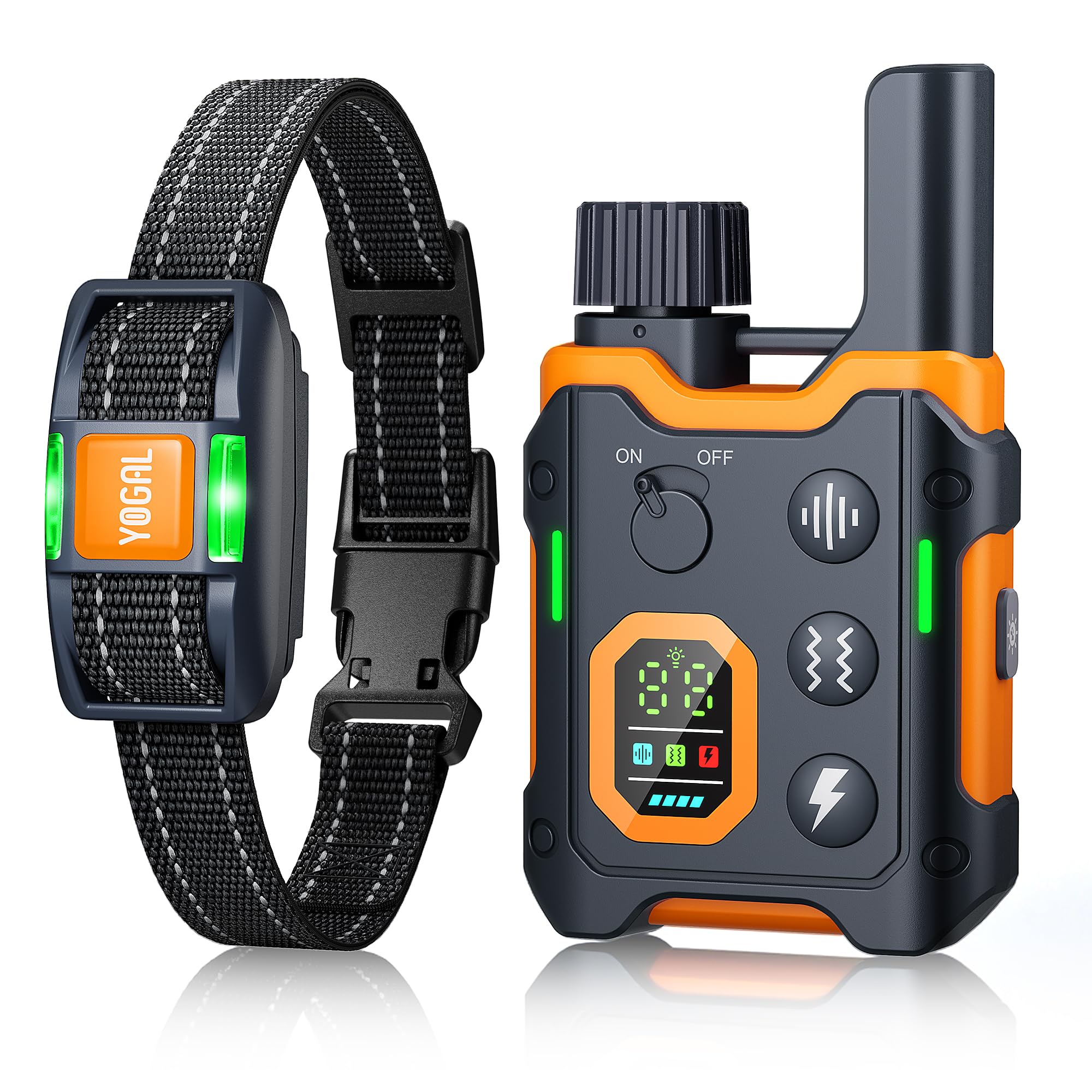 YOGAL dog shock collar with remote setup for easy training sessions