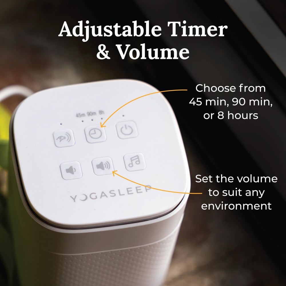 Yogasleep Pawzz wood-toned design fits cozy home aesthetics.