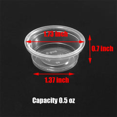 YOGURTCK transparent, durable plastic cups ideal for easy cleaning and reuse.
