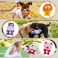 Yohome no-stuffing dog toy squeaker encourages interactive play and solo entertainment.