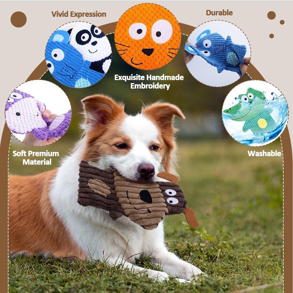 Yohome fox toy crinkle texture for sensory exploration during chews.