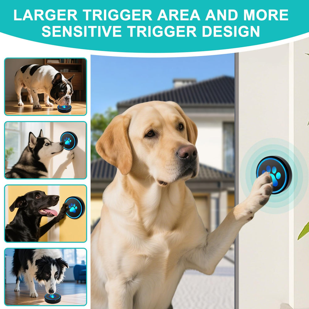 Yoiilifee dog doorbell ideal for outdoor-use signaling at front or yard