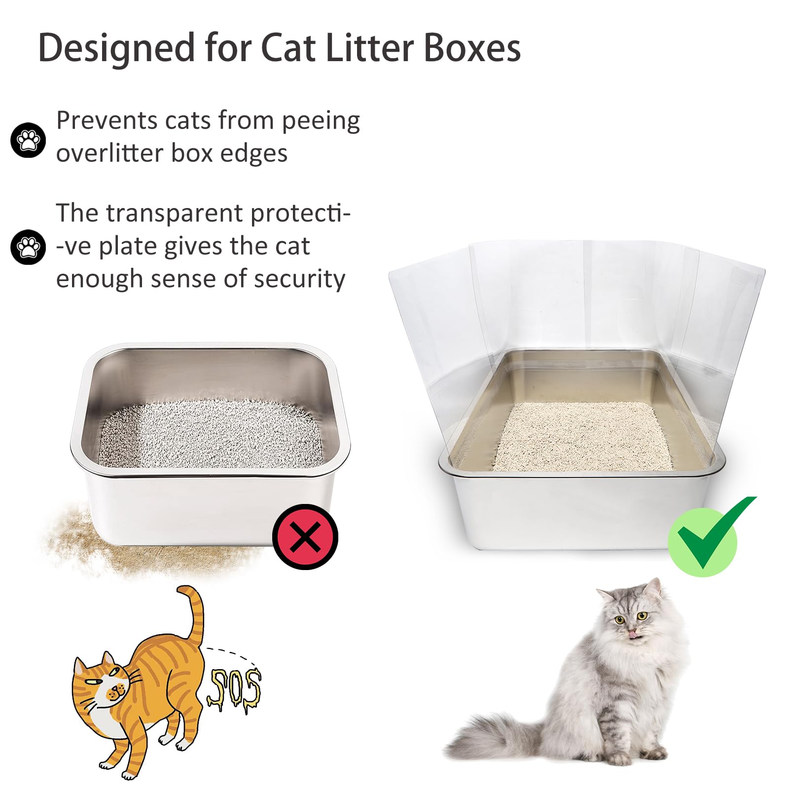 YOILES shields with long-lasting adhesive strips for secure mounting