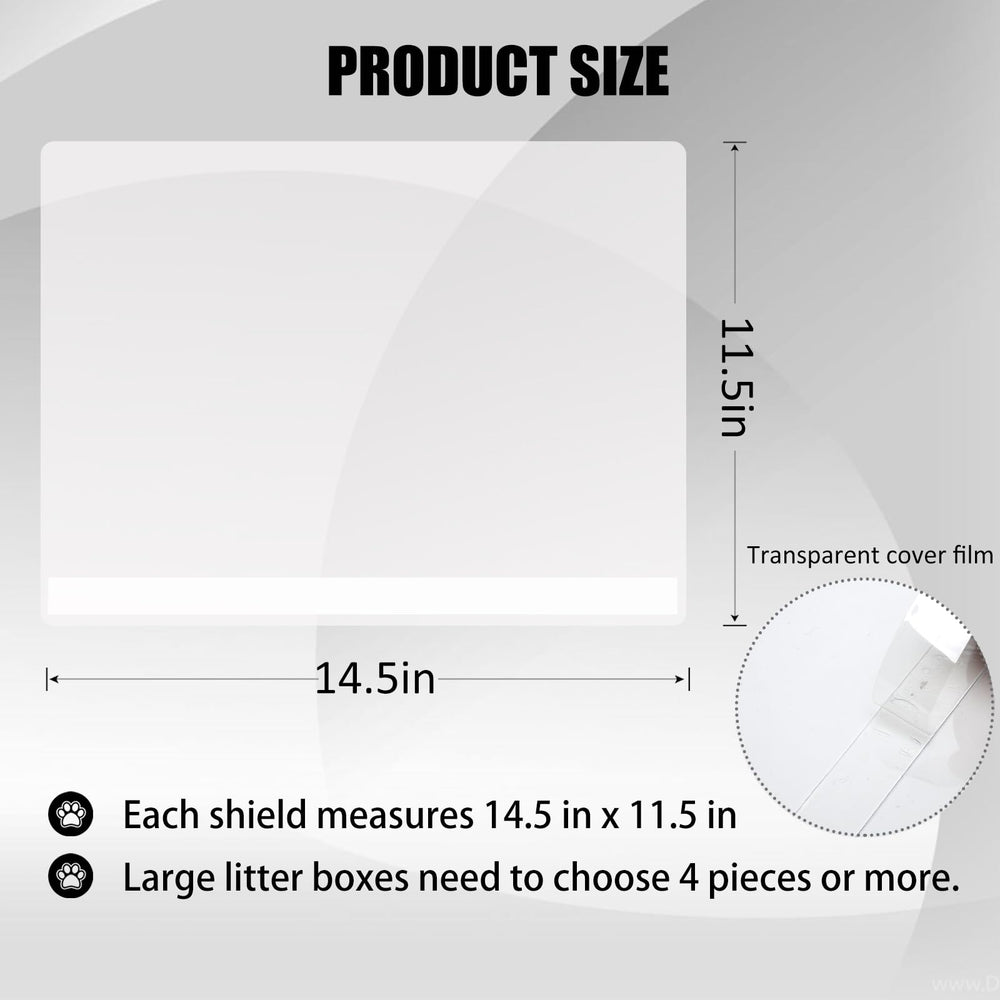 YOILES pee shields transparent closeup highlighting clear design for unobtrusive look.