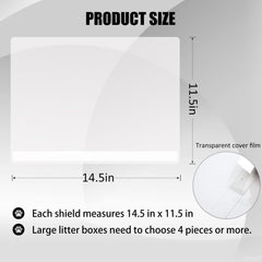 YOILES pee shields transparent closeup highlighting clear design for unobtrusive look.