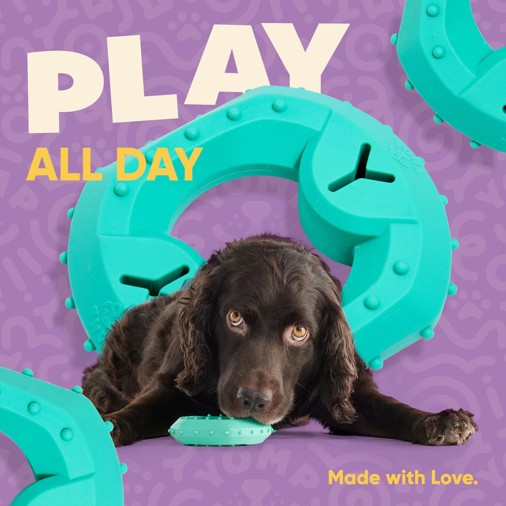 Yomp ChillChew hypoallergenic BPA-free silicone designed for safe chewing.