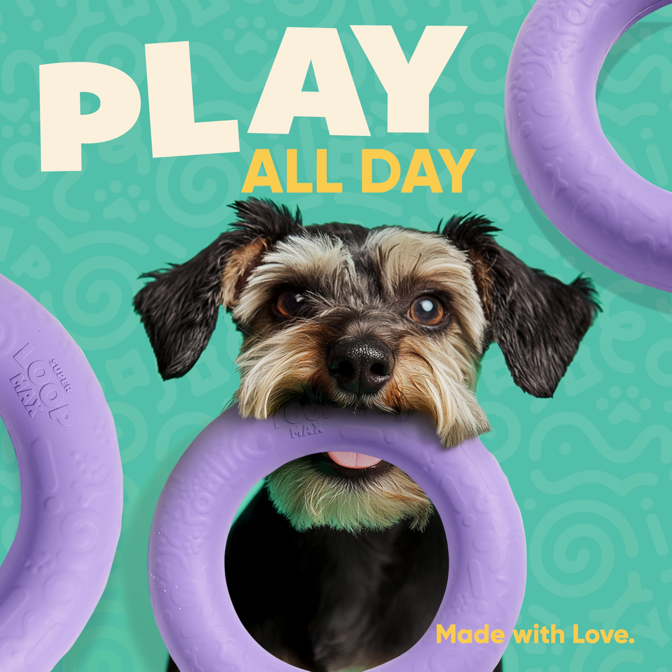 Yomp SuperLoop Max dog chew ring is easy to clean after playtime via dishwasher.