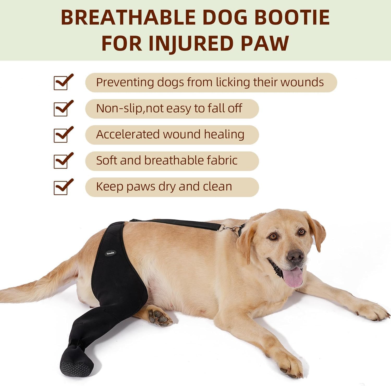 Yoneba dog socks recovery-use paw protection during healing