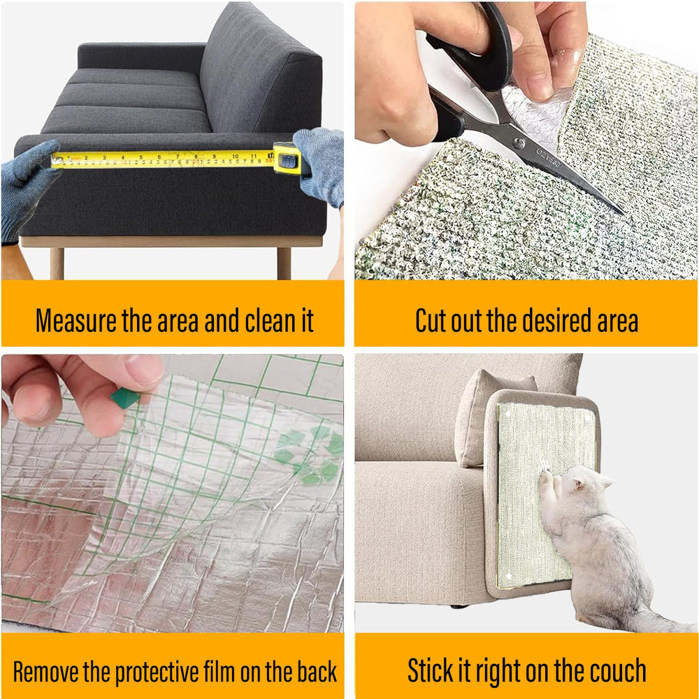 YONGJOY cat scratch couch protector felt texture attracts cats for natural scratching.