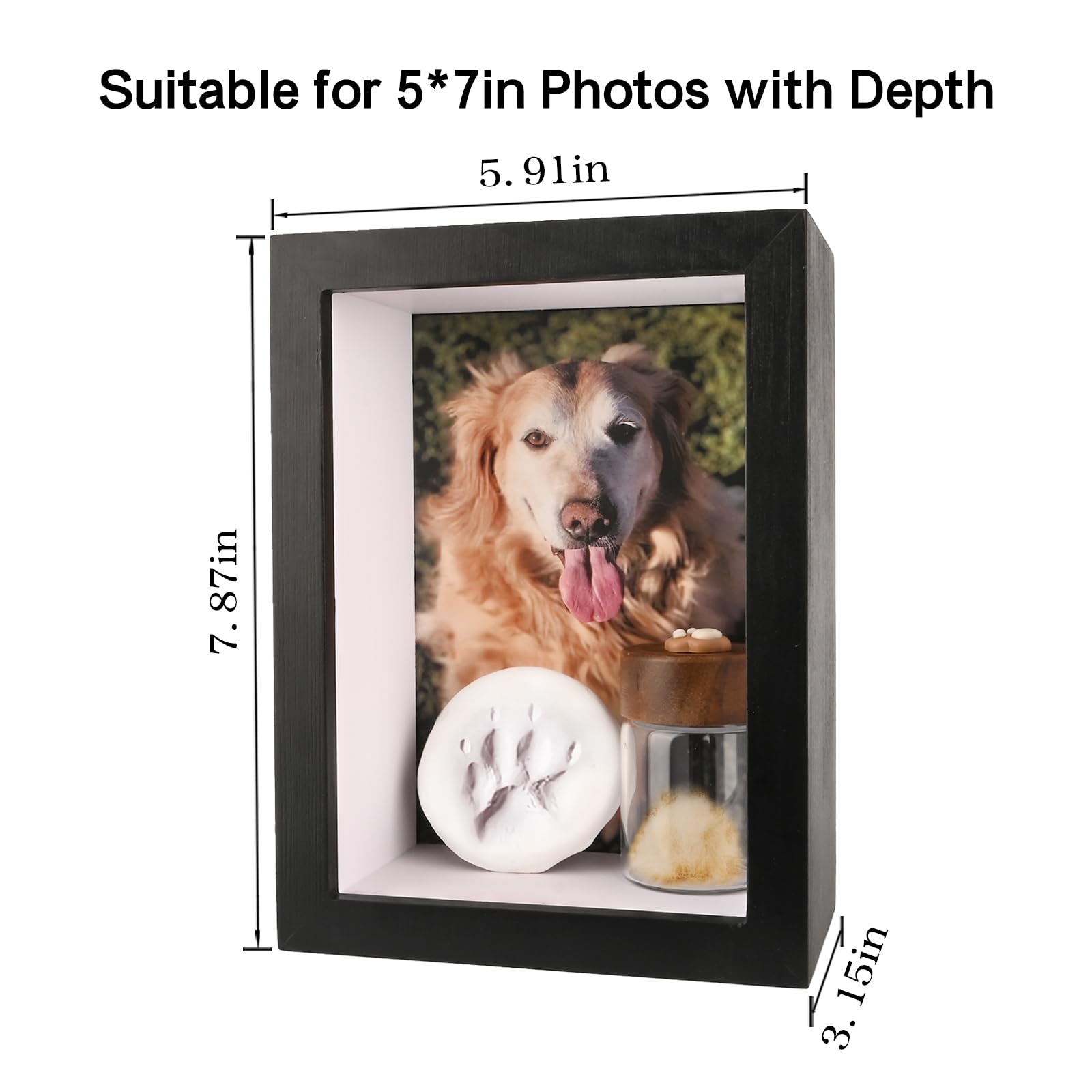 Yongvelin fur keepsake box stores a lock of fur and tiny tokens