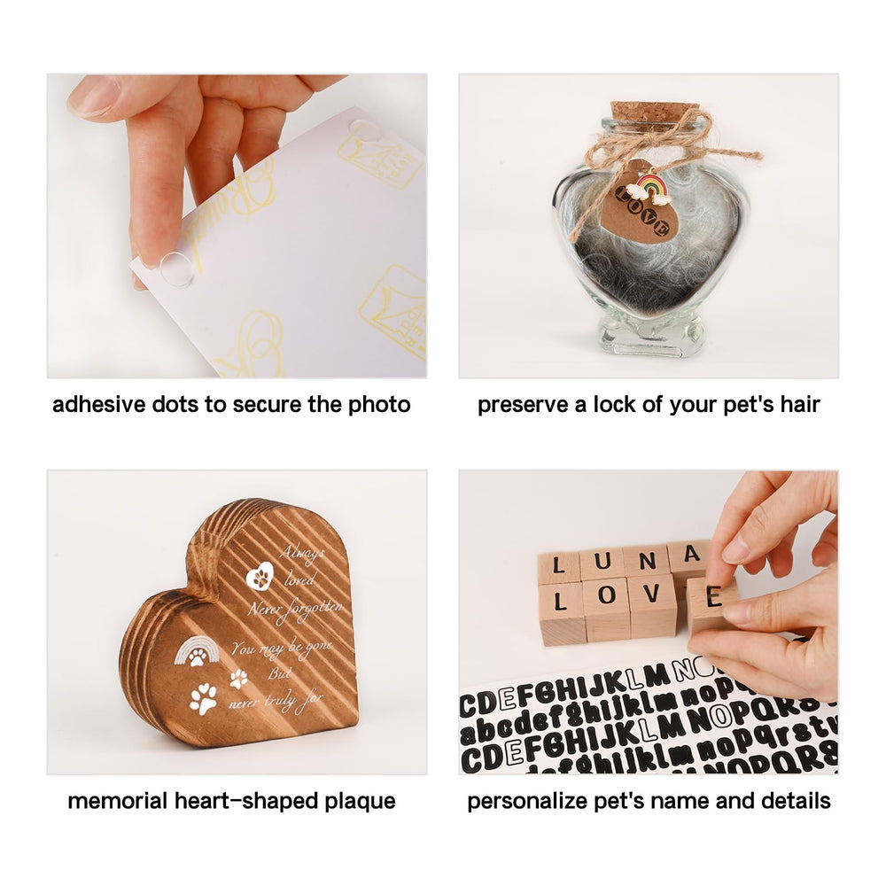 Yongvelin heart bottle and charms provides a personal fur keepsake option.