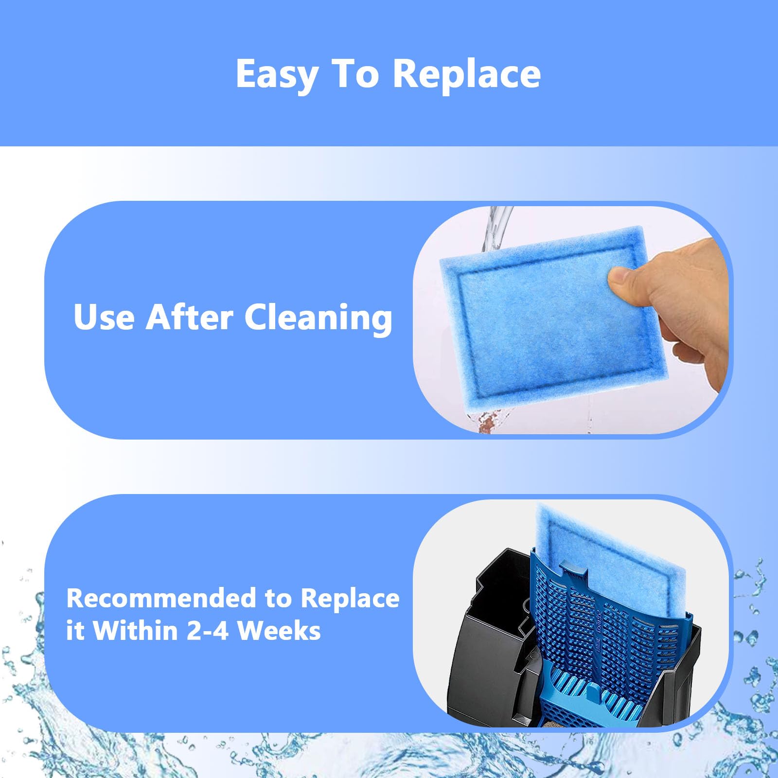 Yonice 10-20 gallon power filter compatibility—simple swap.