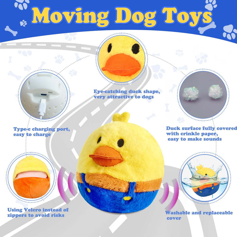 YONLIT automatic jumping duck with squeaker ideal for high-energy play sessions.