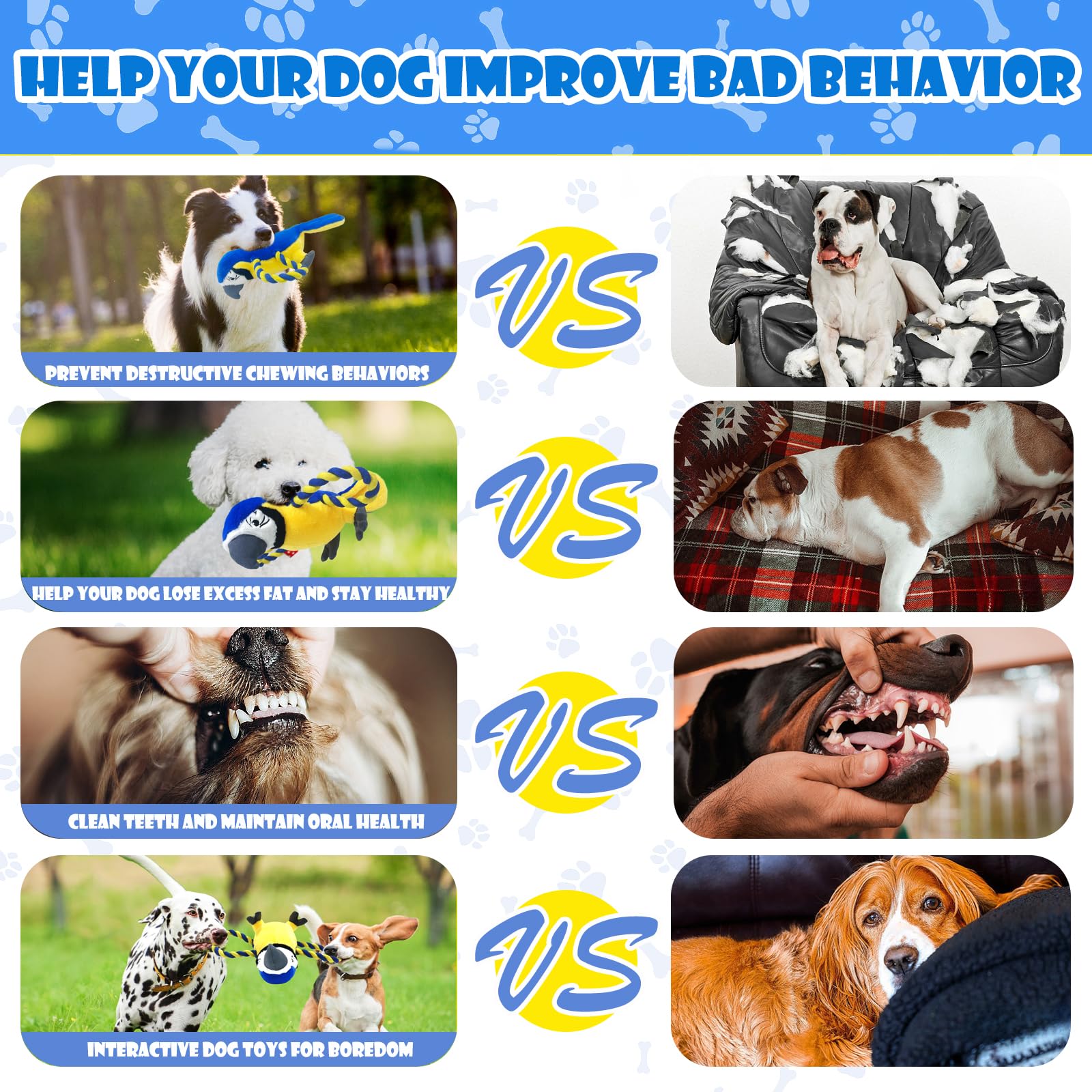 YONLIT interactive dog toy crinkly tail excites dogs with multi-surface play.