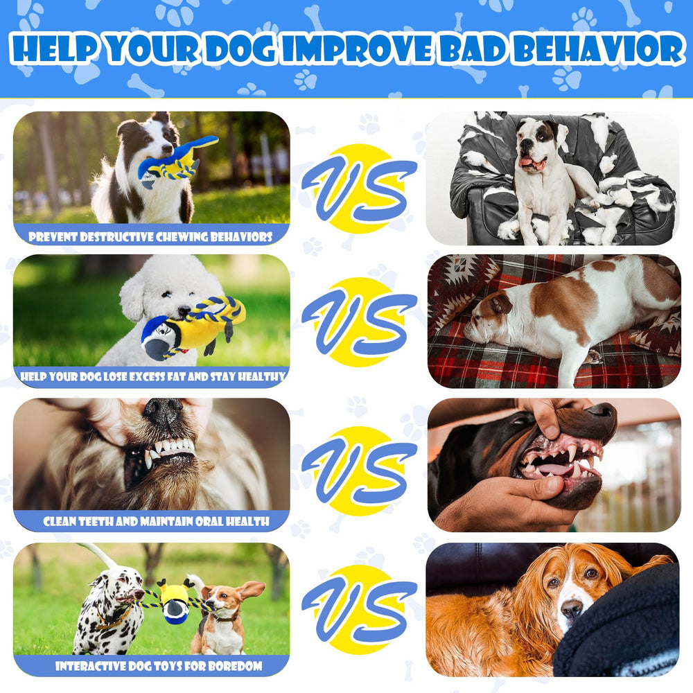 YONLIT interactive dog toy crinkly tail excites dogs with multi-surface play.