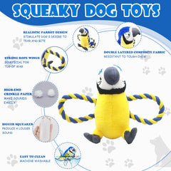 YONLIT plush bird toy crinkle tail delights dogs with textural surprises and audible stimulation.