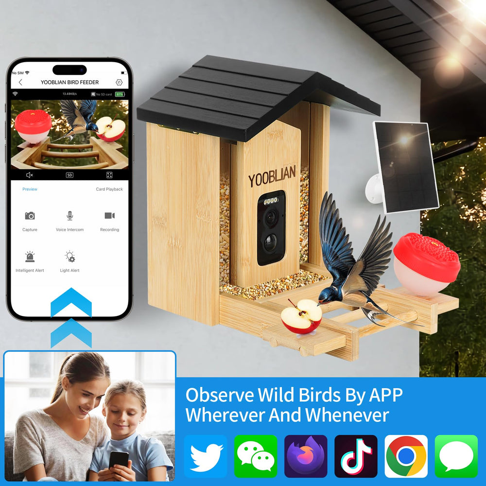 YOOBLIAN cloud sharing enables clips with family and global birding communities.