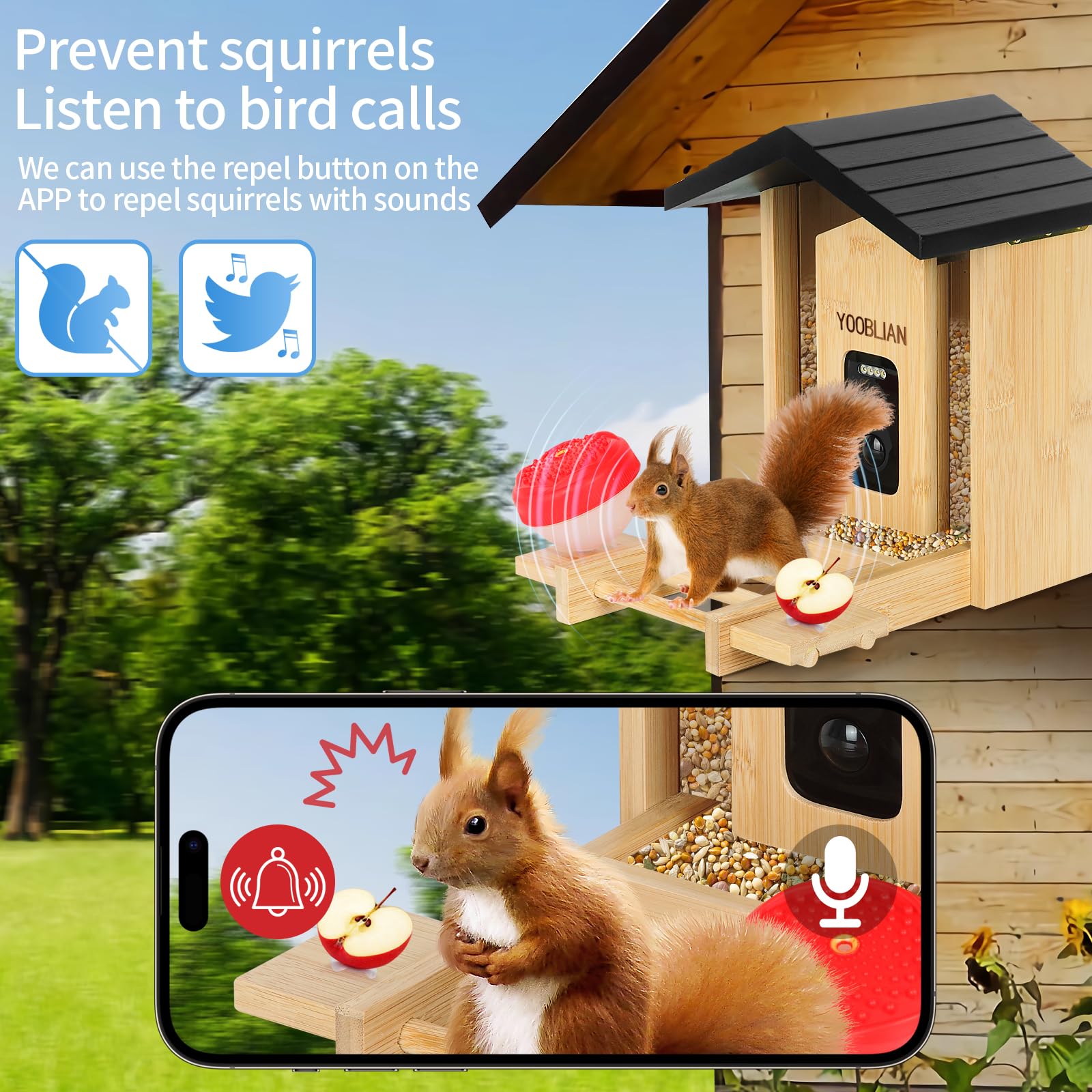 YOOBLIAN weatherproof build withstands outdoor conditions for long-lasting use.