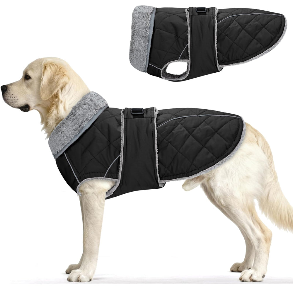 Yoochee dog coat warm-insulated for cozy cold-day strolls.