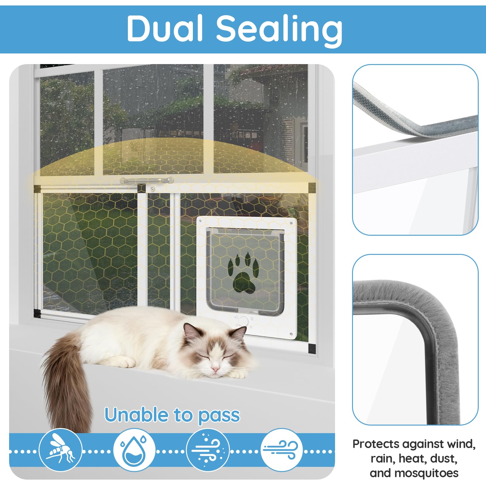Yoochee four locking options give flexible safety for pets and home.