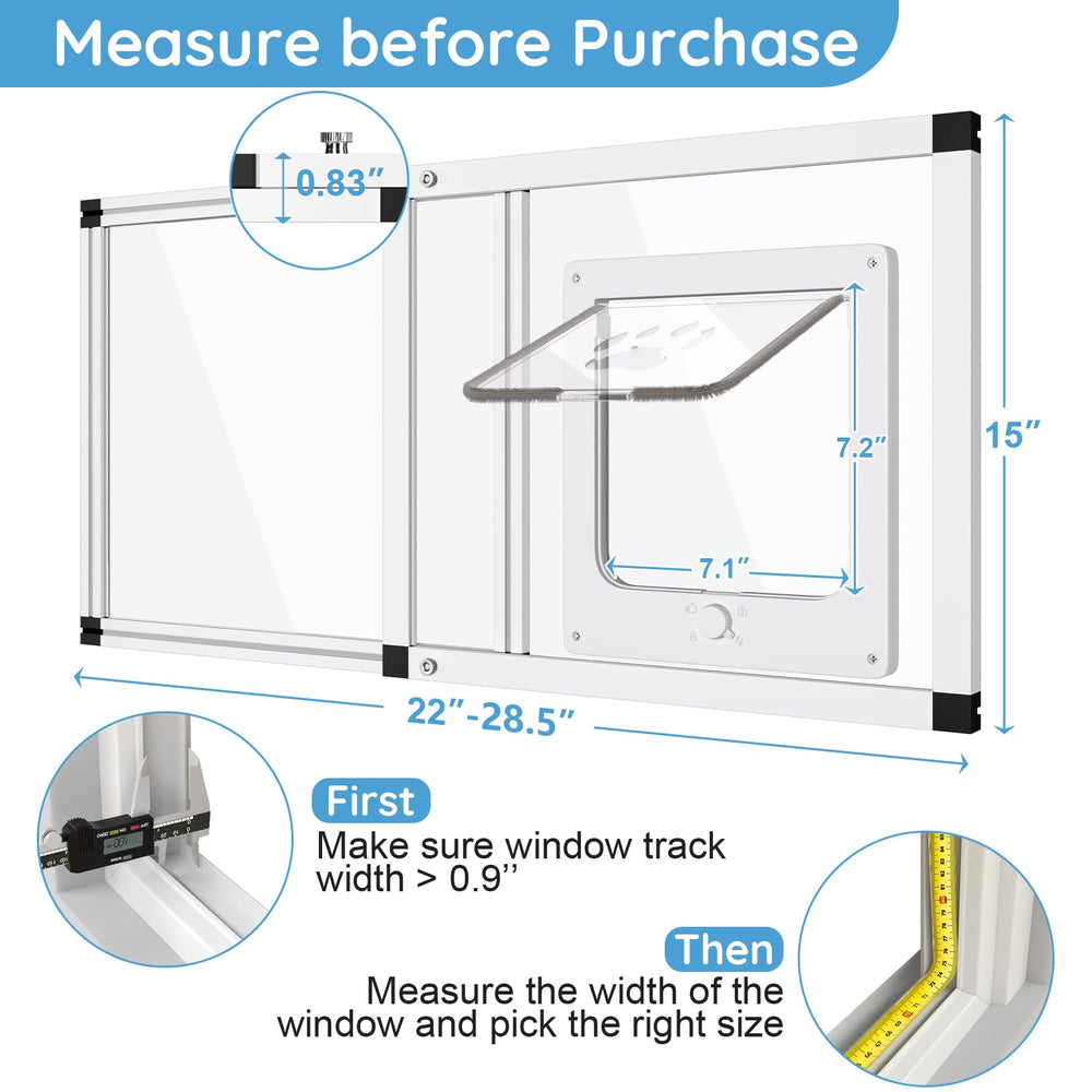Yoochee quick install vertical design enables tool-free setup for fast pet access.