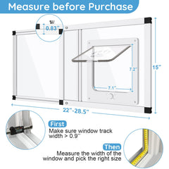 Yoochee quick install vertical design enables tool-free setup for fast pet access.