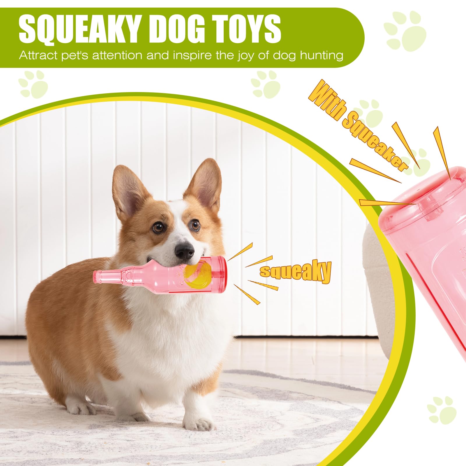 YOOGAO Pet toy tennis ball inside enhances unpredictable rolls for fetch