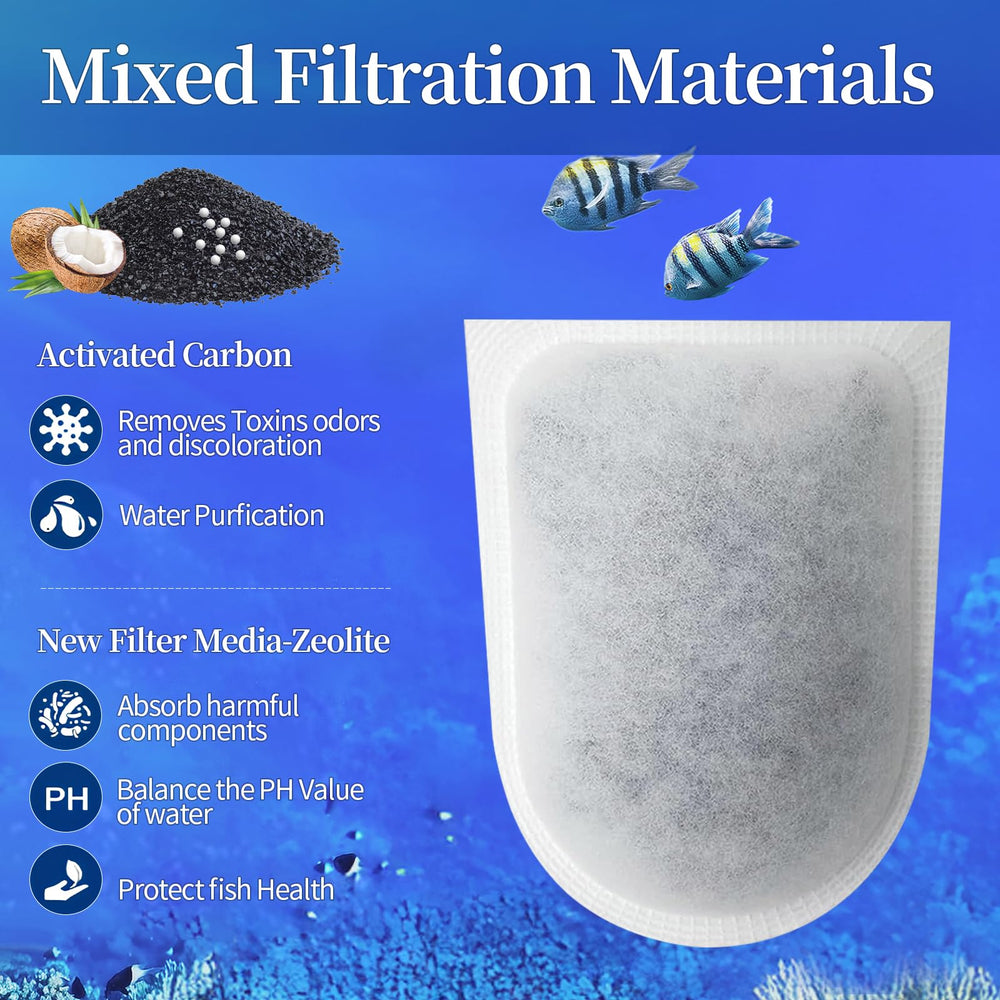 Yoolight activated carbon and zeolite cross-section highlights filtration media.