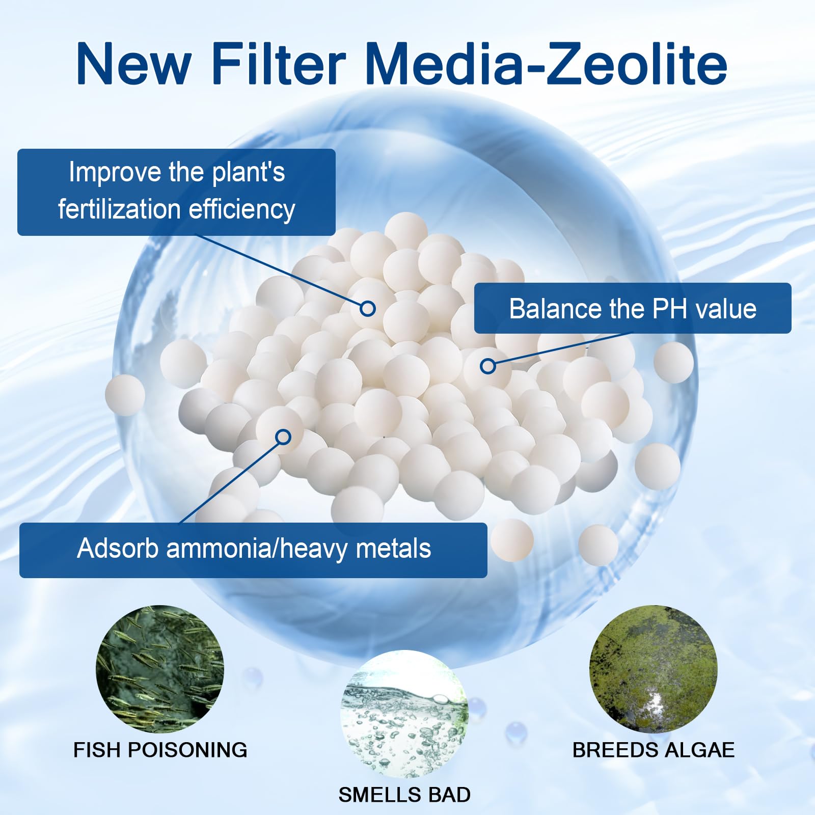 Yoolight activated carbon and zeolite absorb impurities for clearer water